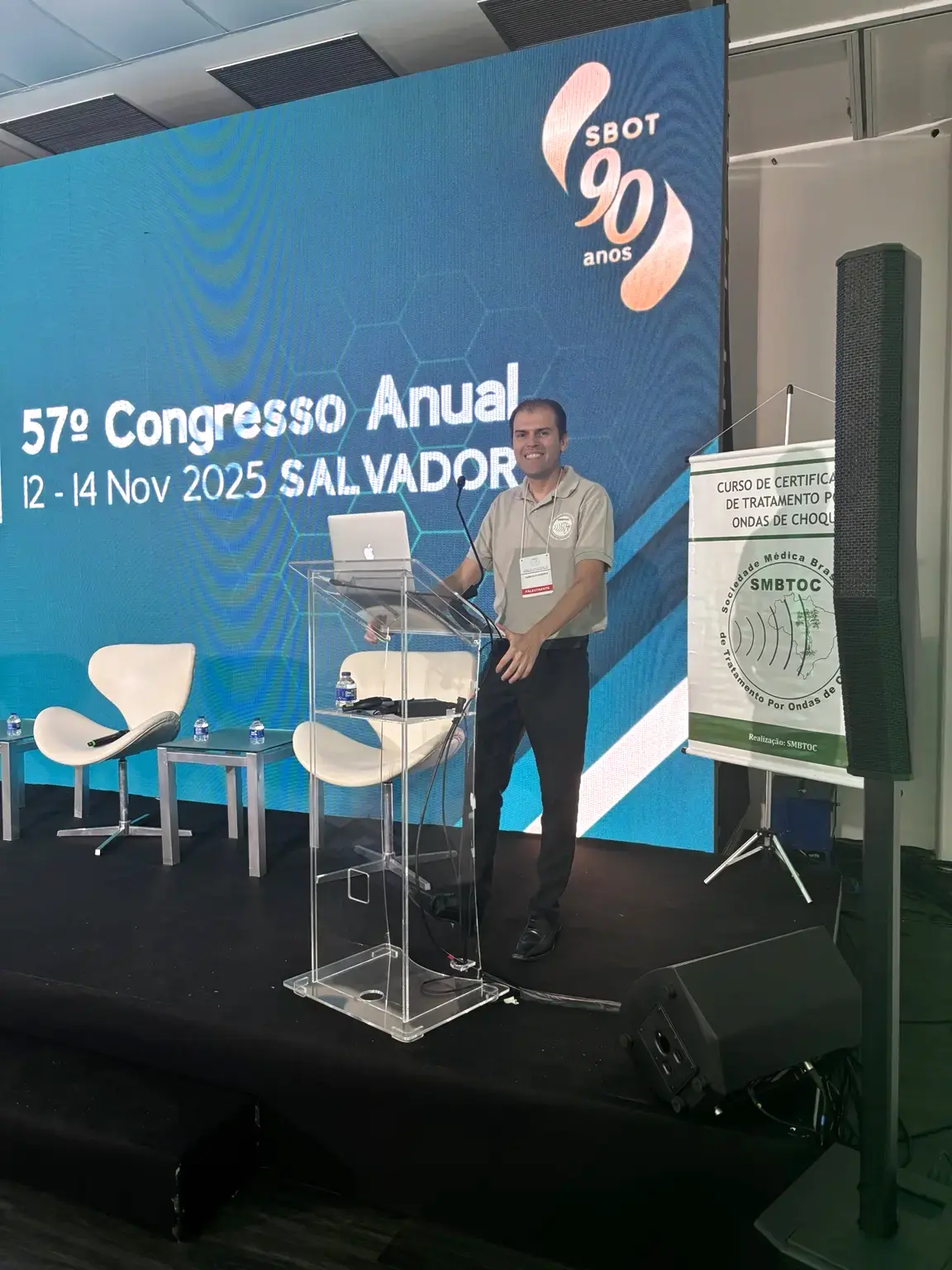 Dr. Francisco Honório em atividade científica da SBOT